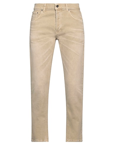 DONDUP Denim trousers Beige 98% Cotton, 2% Elastane