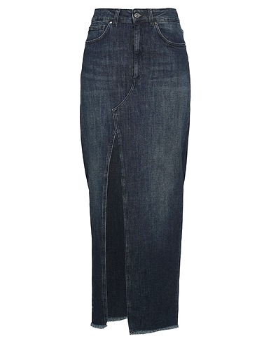 DONDUP Denim skirt Blue 98% Cotton, 2% Elastane