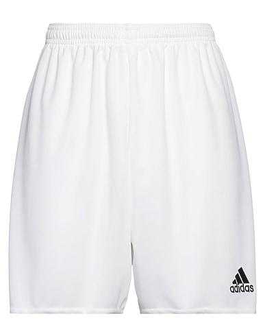 ADIDAS ショートパンツ＆バミューダパンツ ホワイト ポリエステル 100%