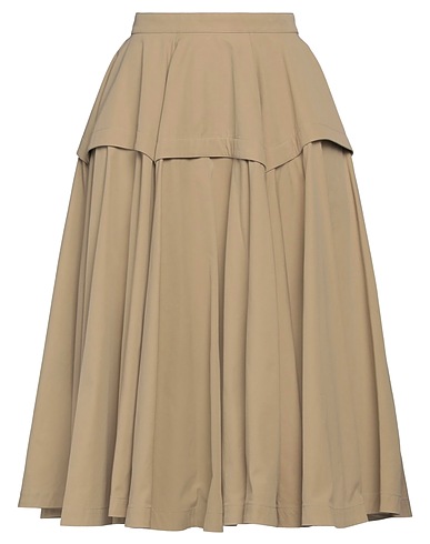 BOTTEGA VENETA Midi skirt Taupe 72% Cotton, 20% Viscose, 8% Polyester