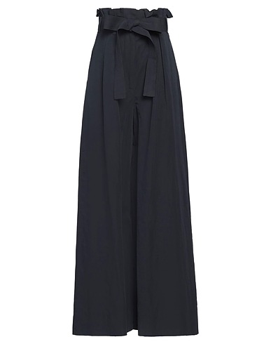 ULLA JOHNSON パンツ ミッドナイトブルー コットン 53% / リネン 45% / シルク 2%