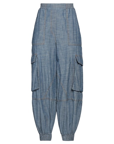 SEMICOUTURE Casual trouser Blue 100% Cotton