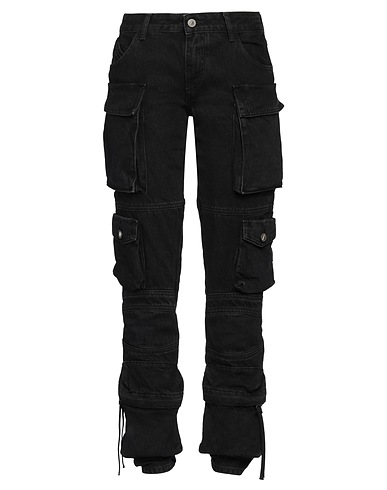 THE ATTICO Denim trousers Black 100% Cotton