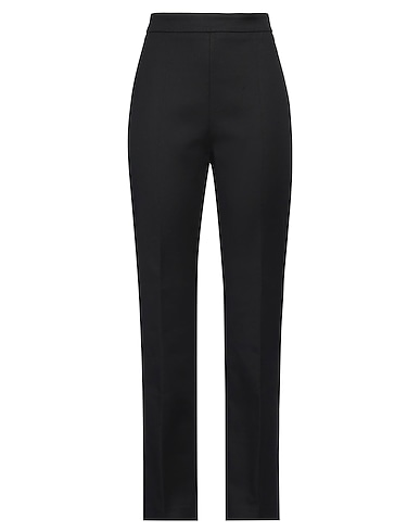 SPORTMAX Casual trouser Black 98% Cotton, 2% Elastane