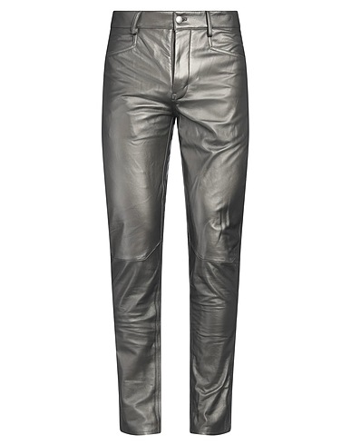 RICK OWENS Casual trouser Grey 100% Lambskin