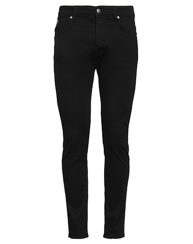 JOHN RICHMOND Denim trousers Black 98% Cotton, 2% Elastane