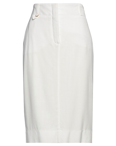 JACQUEMUS Midi skirt White 100% Viscose
