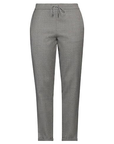 FABIANA FILIPPI Casual trouser Grey 100% Merino Wool, Ecobrass