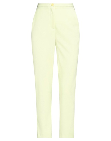 PATRIZIA PEPE Casual trouser Lime green 97% Polyester, 3% Elastane