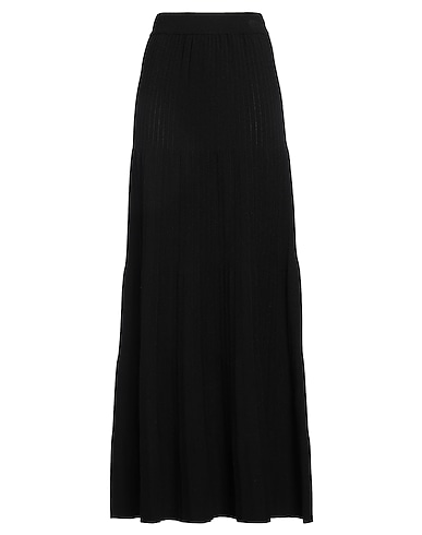 AKEP Maxi Skirts Black 52% Viscose, 26% Polyester, 22% Polyamide