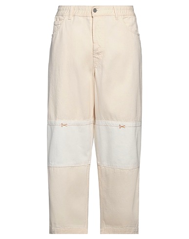 EBIT Denim trousers Ivory 100% Cotton