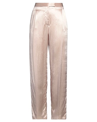 MCQUEEN Casual trouser Beige 100% Acetate, Cotton, Viscose