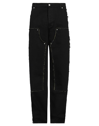 HERON PRESTON Denim pants Black 100% Cotton
