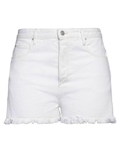 ISABEL MARANT Denim shorts White 80% Cotton, 20% Hemp