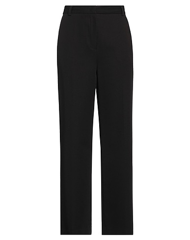 DUNST Casual trouser Black 76% Polyester, 21% Rayon, 3% Polyurethane