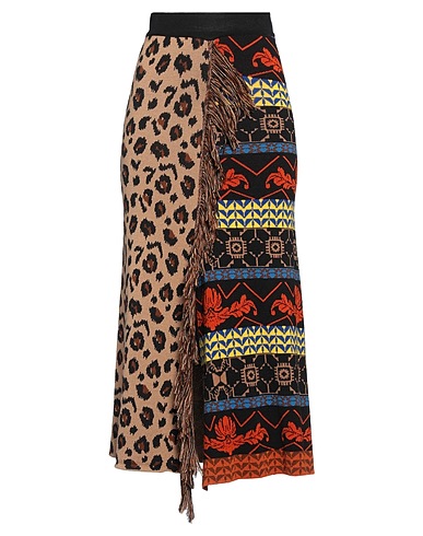 AKEP Midi skirt Black 50% Merino Wool, 50% Acrylic