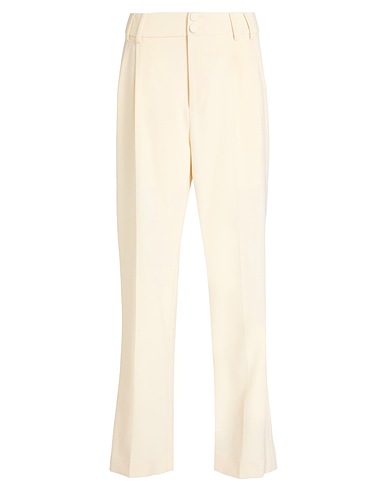 HUISHAN ZHANG Pantalone Avorio 81% Poliestere riciclato, 13% Viscosa, 6% Elastan