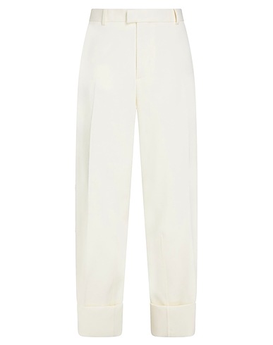 BOTTEGA VENETA Casual trouser Ivory 99% Wool, 1% Elastane