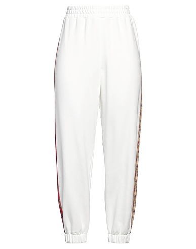 AKEP Casual pants White 80% Cotton, 20% Polyamide