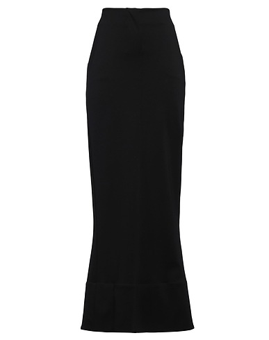 JACQUEMUS Long skirt Black 65% Viscose, 30% Polyamide, 5% Elastane