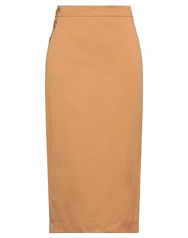 MAX MARA Midi skirt SFILATA Camel 100% Cotton