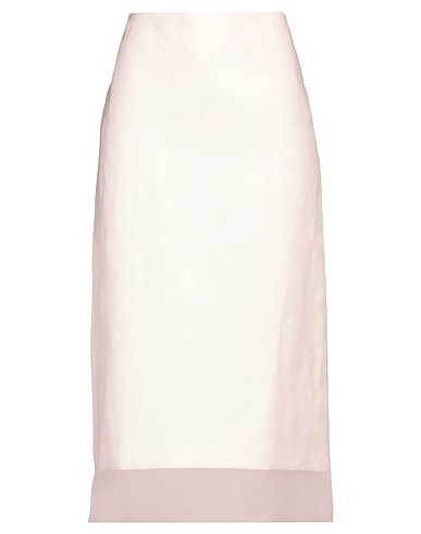SPORTMAX Midi skirt 100% Silk, Cotton, Linen