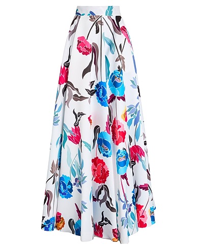 ATELIER LEGORA Long skirt White 80% Viscose, 20% Polyamide