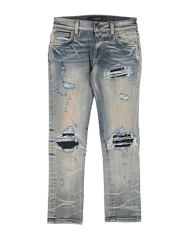 AMIRI Denim pants Blue 92% Cotton, 6% Elastomultiester, 2% Elastane, Ovine leather