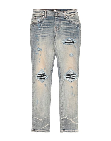 AMIRI Denim trousers Blue 92% Cotton, 6% Elastomultiester, 2% Elastane, Ovine leather