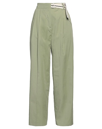PALM ANGELS Casual trouser Sage green 100% Cotton
