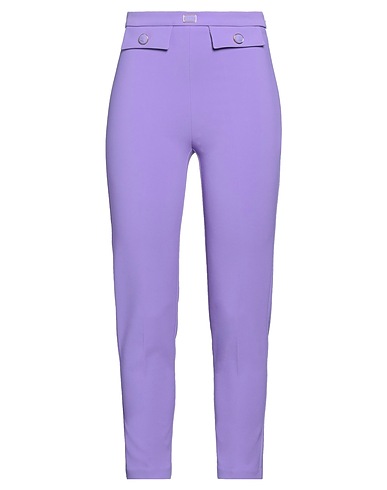 ELISABETTA FRANCHI Casual pants ESSENTIALS Mauve 96% Polyester, 4% Elastane