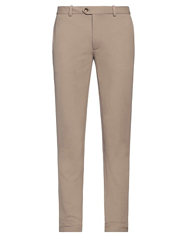 CIRCOLO 1901 Casual pants Khaki 97% Cotton, 3% Elastane