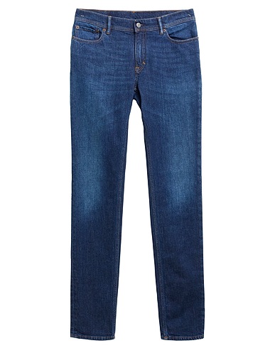 ACNE STUDIOS Denim trousers Blue 98% Cotton, 2% Elastane