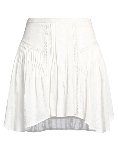 MARANT ÉTOILE Мини-юбка Белый 80% Хлопок, 20% Вискоза