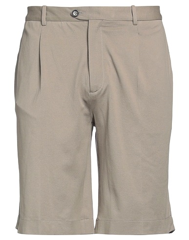 CIRCOLO 1901 Shorts & Bermuda Grey 97% Cotton, 3% Elastane