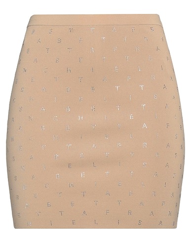 ELISABETTA FRANCHI Minigonna Beige 63% Viscosa, 37% Poliammide