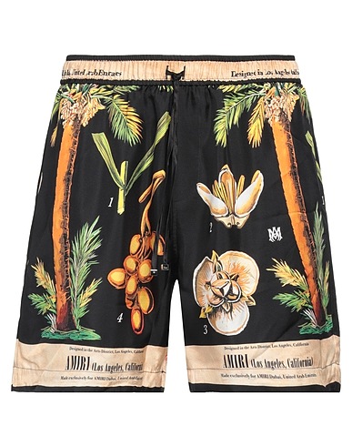 AMIRI Shorts & Bermuda Black 100% Silk