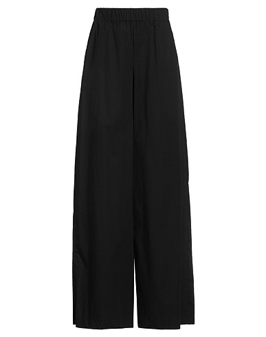 FEDERICA TOSI Casual pants Black 98% Cotton, 2% Elastane