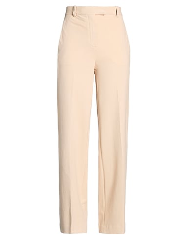 CIRCOLO 1901 Casual pants BEIGE 97% Cotton, 3% Elastane