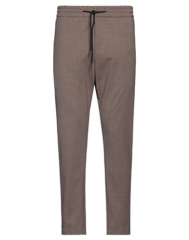 DONDUP Casual trouser Brown 52% Polyester, 43% Wool, 5% Elastane