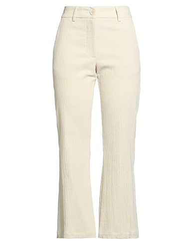 MOMONÍ Pantalone Avorio 84% Cotone, 15% Modal, 1% Elastan