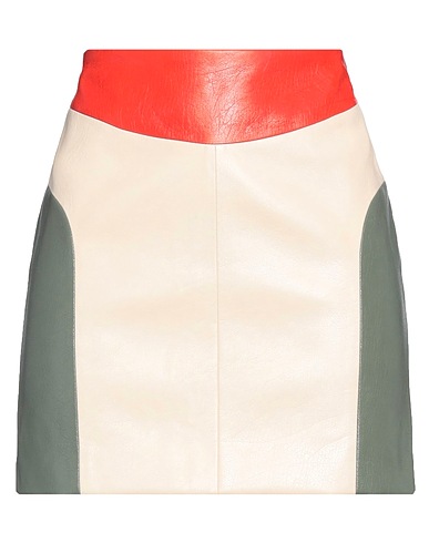 STAND STUDIO Mini-jupe Rouge vif 70% Polyuréthane, 30% Polyester