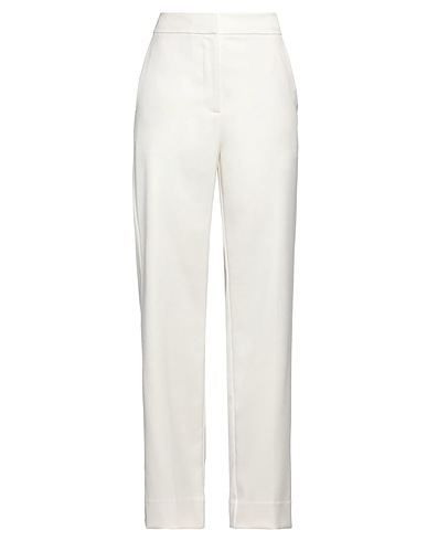 SECOND FEMALE Pantalone Off white 65% Poliestere, 25% Viscosa, 7% Lana, 3% Elastan