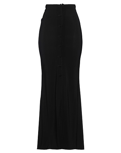 PINKO Long skirt Black 93% Viscose, 7% Elastane
