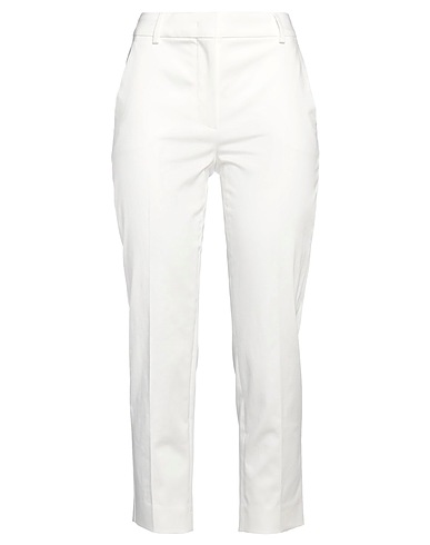 MAX MARA パンツ ホワイト コットン 98% / ポリウレタン 2%