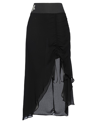 PINKO Maxi Skirts Black 100% Viscose, Cotton