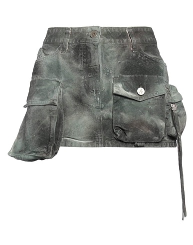 THE ATTICO Mini skirt Military green 100% Cotton