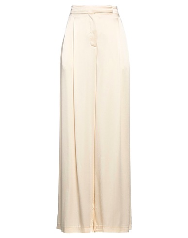 SEMICOUTURE Casual trouser Beige 82% Acetate, 18% Viscose