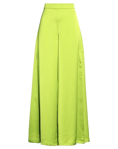 PINKO Casual trouser Lime green 94% Polyester, 6% Elastane