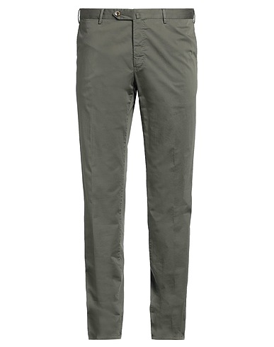 PT Torino Casual trouser Military green 97% Cotton, 3% Elastane